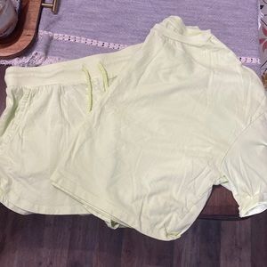 2 piece sleepwear set neon green/yellow